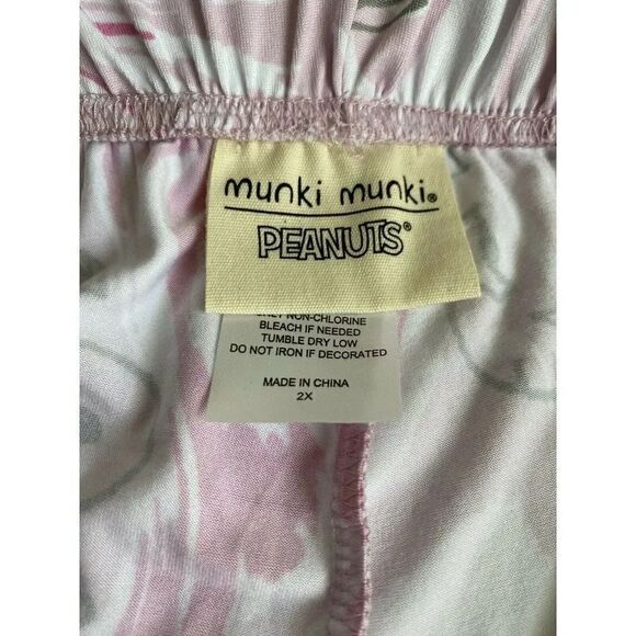 Peanuts SNOOPY Pink Women’s Pajama PJ Set Sz 2X 2PC Pants Long Sleeve Soft NWT - Picture 9 of 9